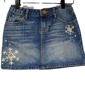 Sequin Embellished Denim Skirt Gap Kids Sz 7